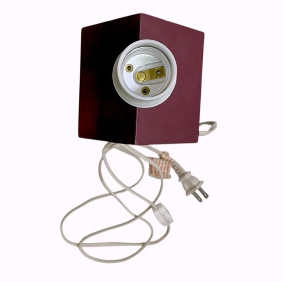 Birdhouse Table Lamp Sunflower Rustic Wood Hand Crafted Tan Country Barn Red - Picture 4 of 15